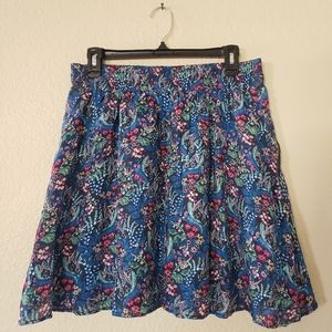 LC Lauren Conrad Floral Lined Pockets Skirt Spring